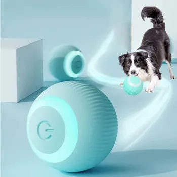 צעצועים אספקת כלבים כלב חשמלי כלבלב צעצועים צעצועים גלגול אוטומטי חיית מחמד Playi אינטראקטיבי מקורה חכם עצמית עוברים הכשרה הכדור